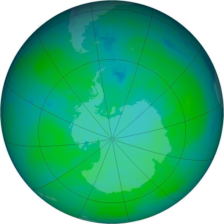 Ozone Map 1986-12-27
